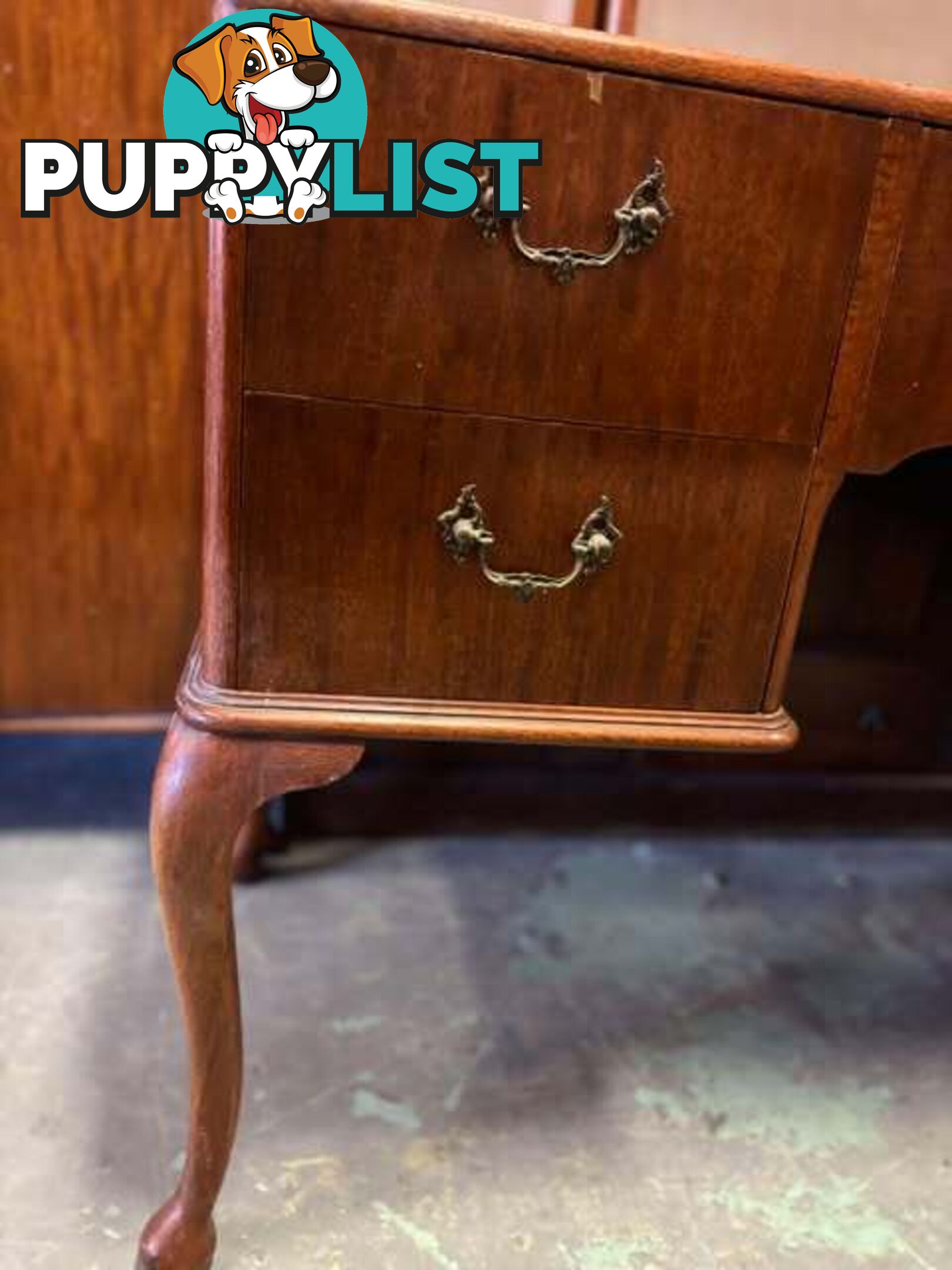 Stunning antique dressing table desk with queen anne style - Embleton,Perth