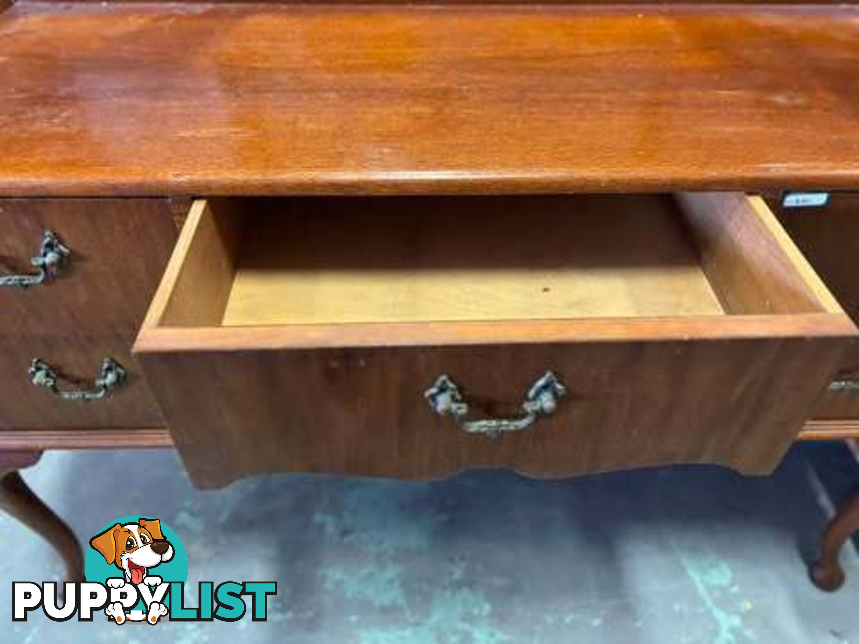 Stunning antique dressing table desk with queen anne style - Embleton,Perth