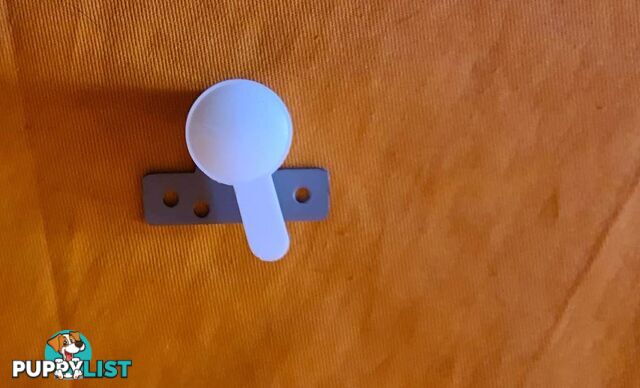 Vintage window knob lock with metal plate - SKU10642