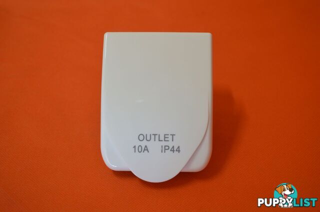 240V 10amp Power Outlet IP44 - White - SKU3009