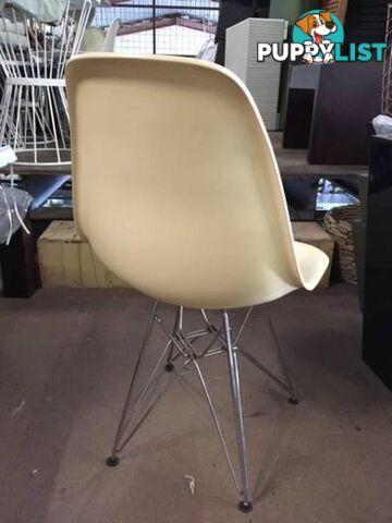 Replicia Charles Eames DSR Eiffel Dining Chair with Chrome Legs