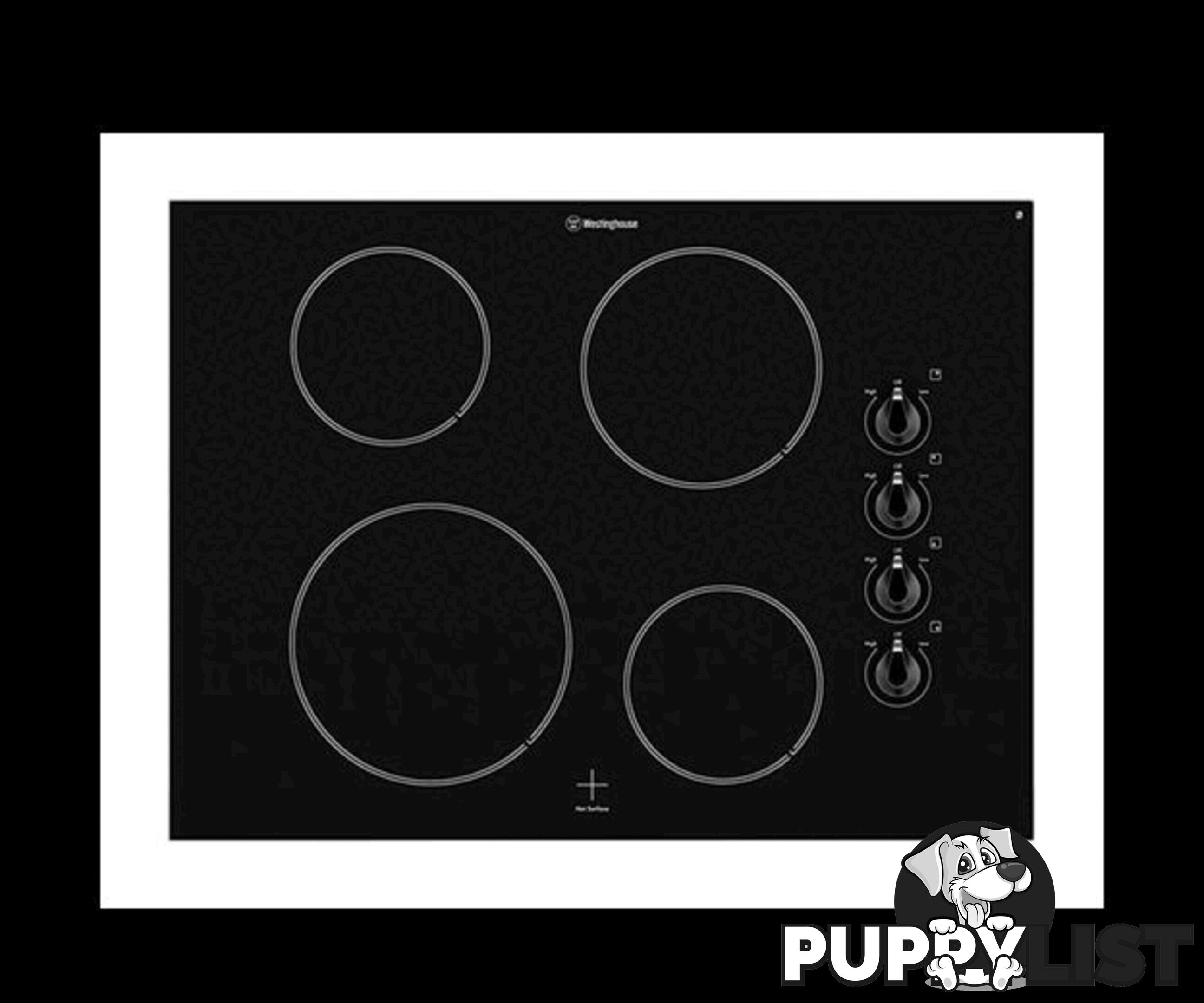 Westinghouse 70cm Ceramic 4 Zone Cooktop - Model: WHC742BA