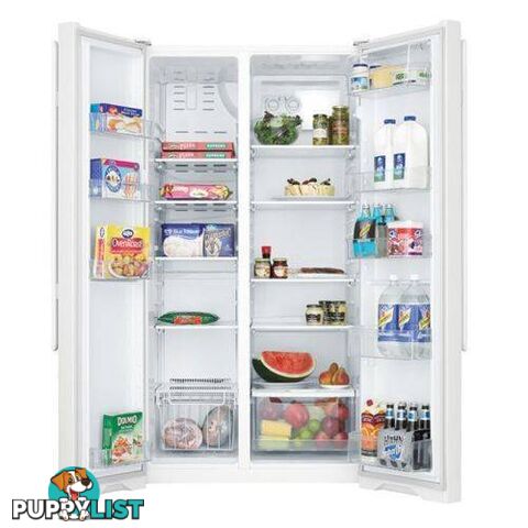 Kelvinator 610 lt. Side by Side Frost Free White Fridge KSM6100WF