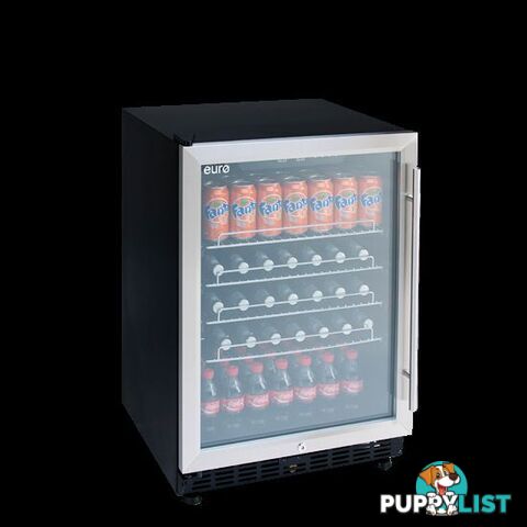 Euro 154 Litre Glass Door SSteel Beverage Fridge – EBC600SX1