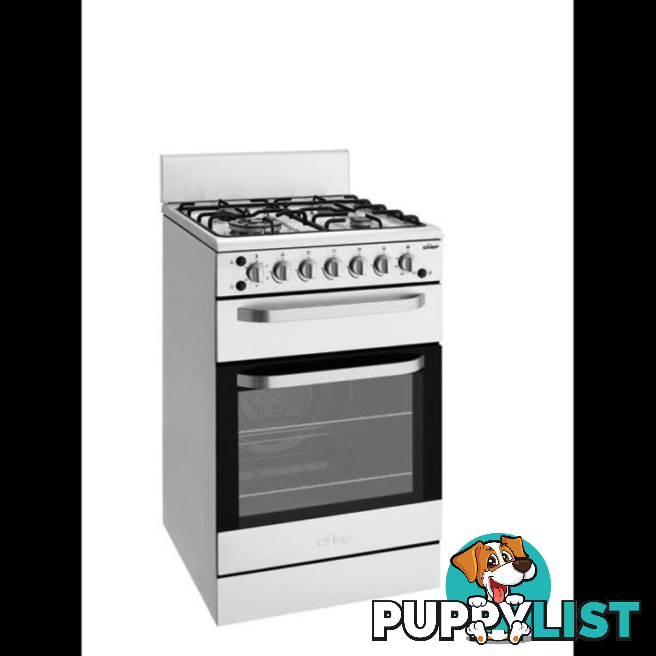 Chef 54cm Stainless Steel Gas Stove with Separate Grill CFG517SA