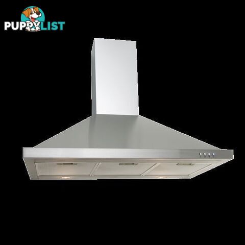 Euro 90cm Stainless Steel Canopy Rangehood - Model: EA90SX