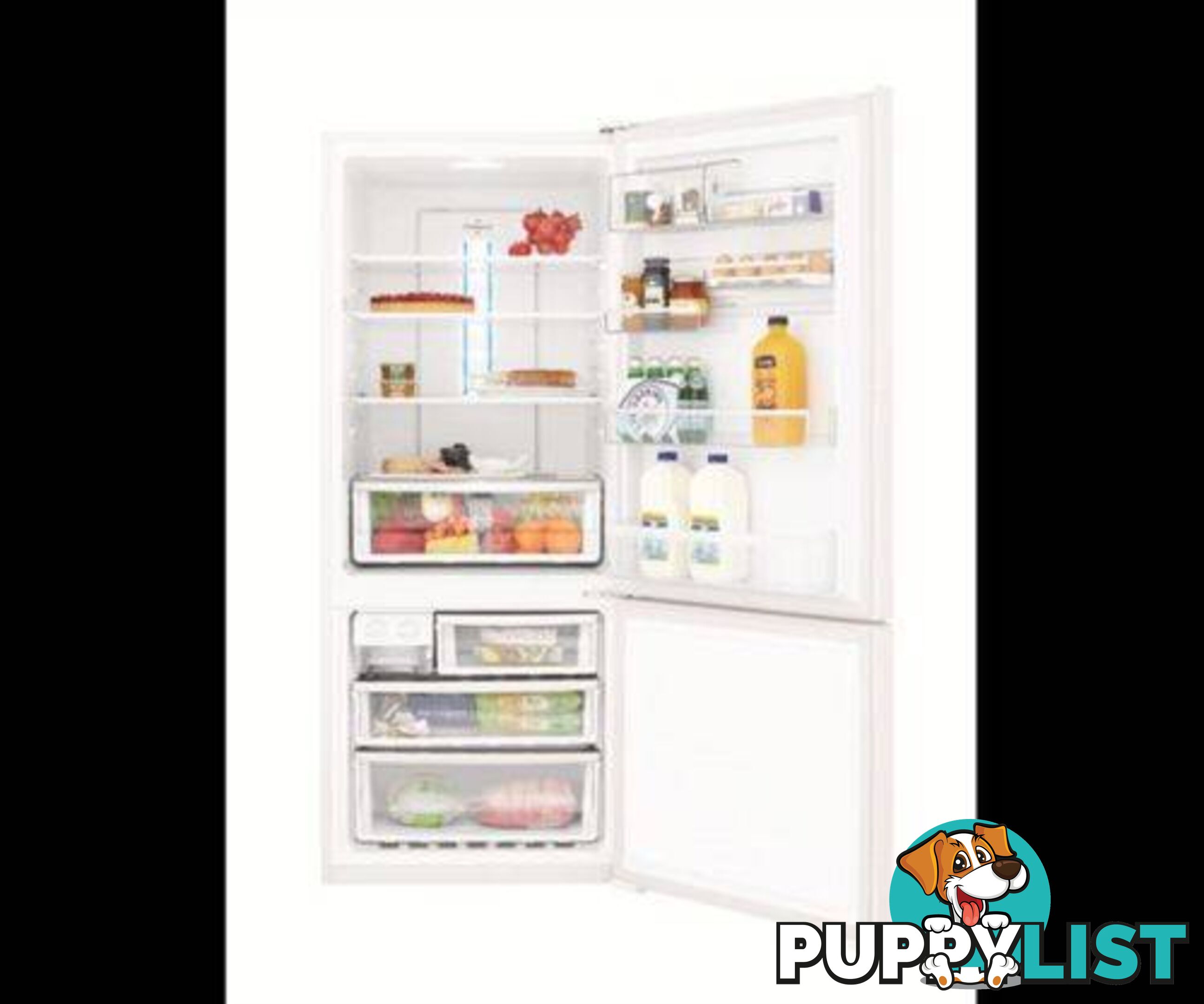 Westinghouse 450 lt Bottom Mount White Fridge - Model: WBE4500WA