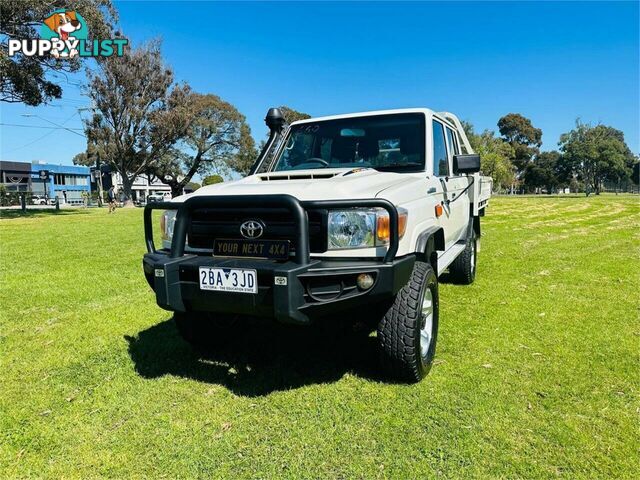 2017 TOYOTA LANDCRUISER WORKMATE (4X4) VDJ79R MY18 DOUBLE C\/CHAS