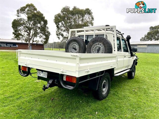 2017 TOYOTA LANDCRUISER WORKMATE (4X4) VDJ79R MY18 DOUBLE C\/CHAS