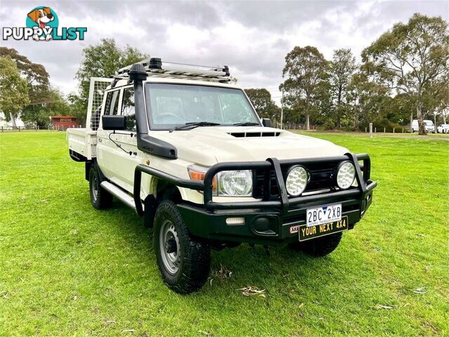 2017 TOYOTA LANDCRUISER WORKMATE (4X4) VDJ79R MY18 DOUBLE C\/CHAS