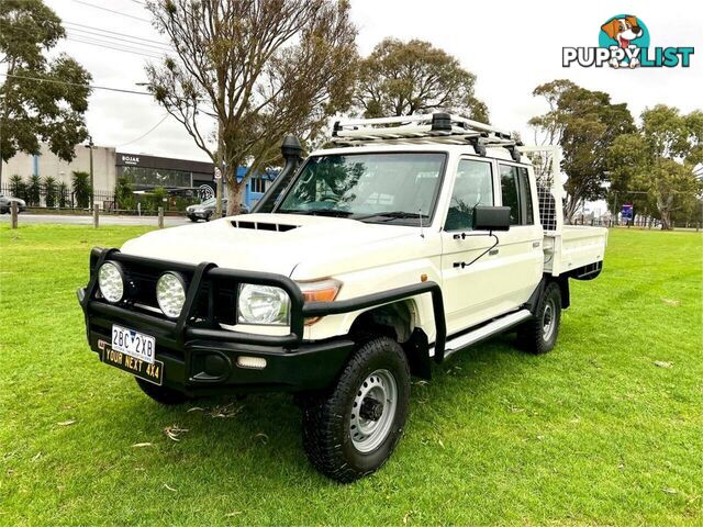 2017 TOYOTA LANDCRUISER WORKMATE (4X4) VDJ79R MY18 DOUBLE C\/CHAS