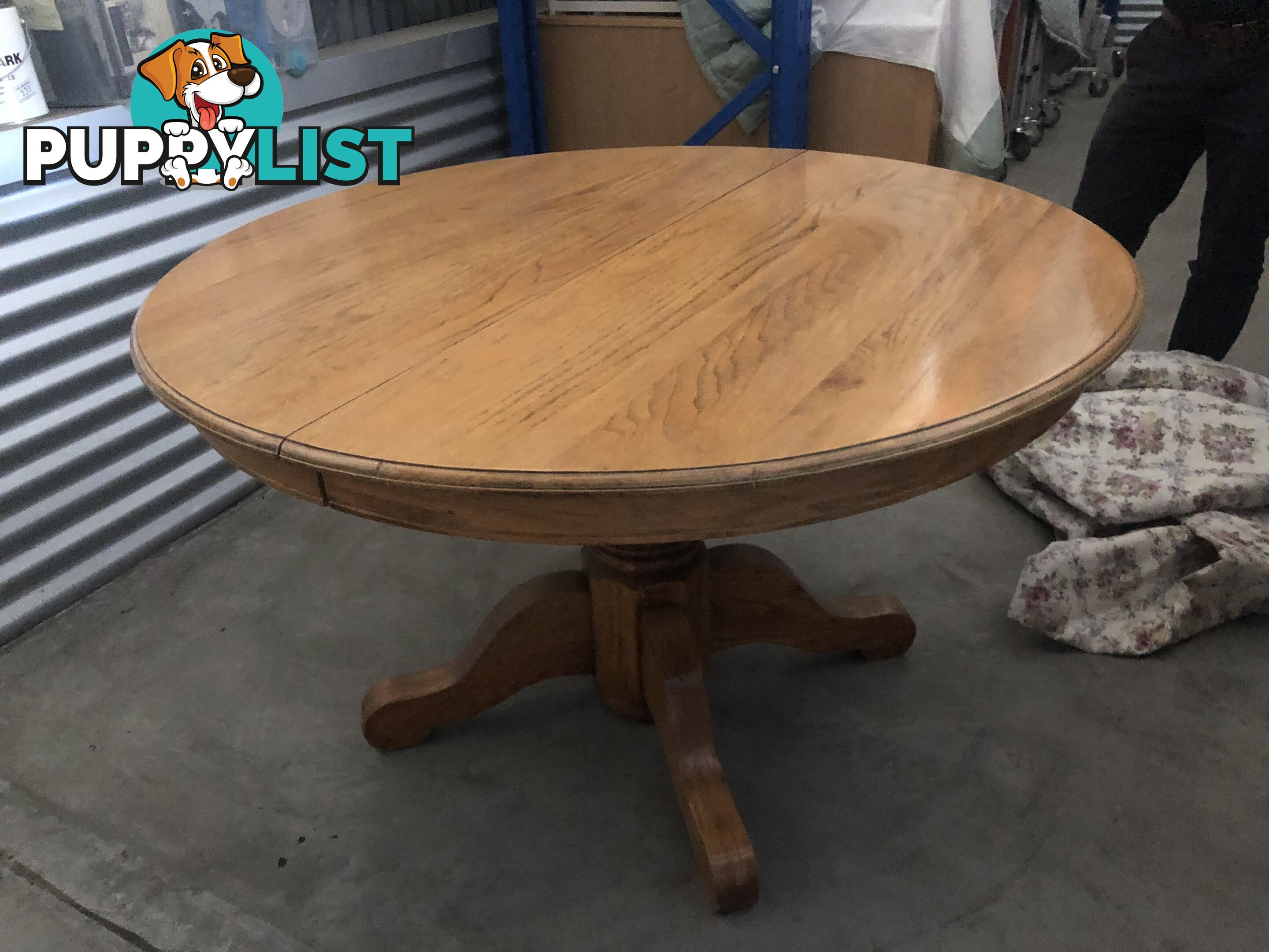 American Oak Country Style Dining Table ( Extendable)