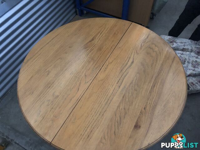 American Oak Country Style Dining Table ( Extendable)