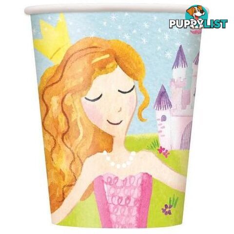 Magical Princess 8 x 270ml (9oz) Paper Cups - 011179583768