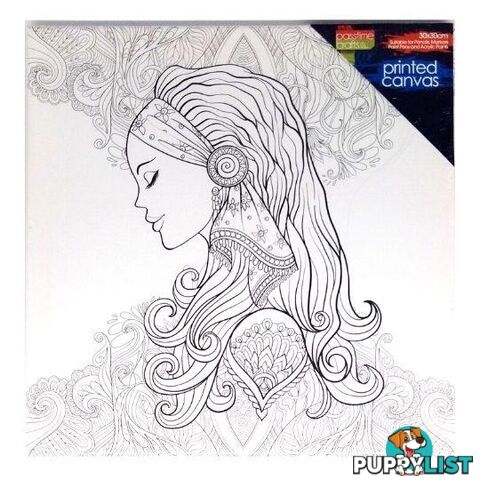 Printed Colour In Canvas 30x30cm Bandana Girl - 800985