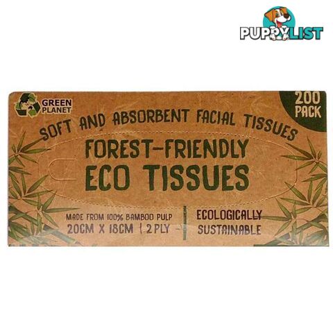 Eco Friendly Bamboo Tissue Box 200 Pk - 9328644054441