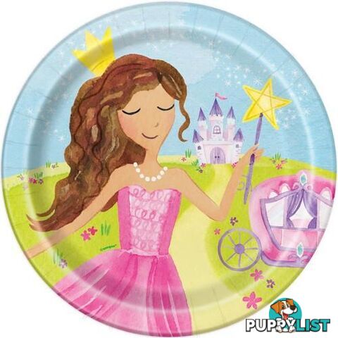 Magical Princess 8 x 23cm (9) Paper Plates - 011179583751