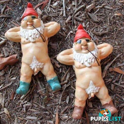 Nudist Garden Gnome 2 Assorted 27cm - 9319844504669