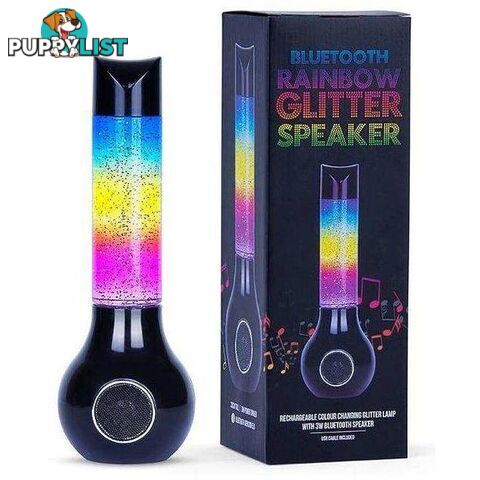 Rainbow Glitter Lamp with Speaker - 9348262030689