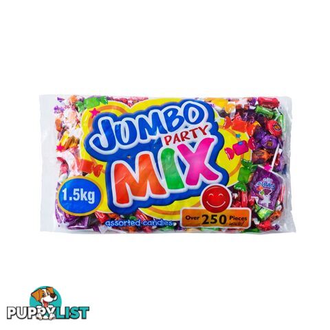 Jumbo Party Mix 1.5 Kg 300 pcs Asstd Candy - 9332875001099