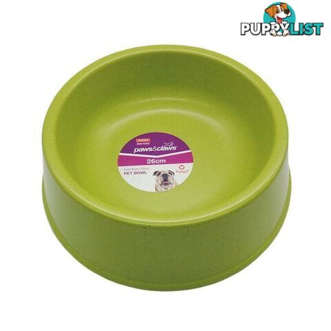 Bamboo Fibre Pet Bowl Green 26cm - 800474