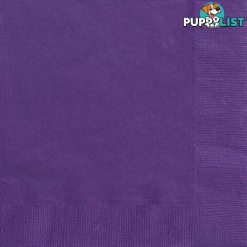 Deep Purple 20 Lunch Napkins - 011179033027