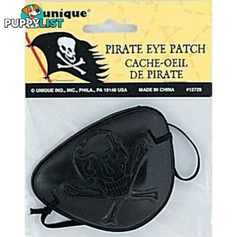 Gold Tooth Pirate Black Eye Patch - 011179127283