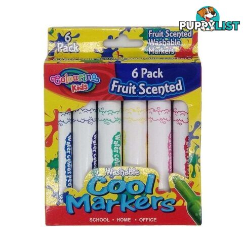 Cool Scented Colour Markers 6PK - 9332625010029