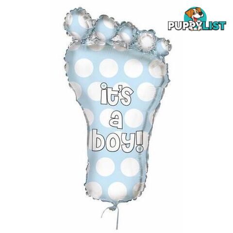 Blue Its A Boy Baby Foot 78.5cm (31) Foil Balloon - 011179566815