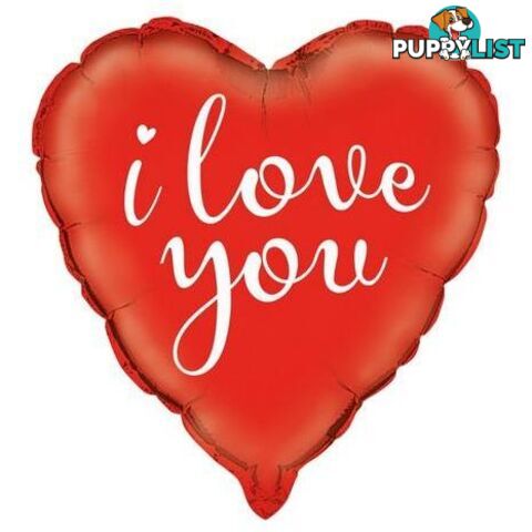 I Love You 45cm (18) Foil Balloon Packaged - 011179521210