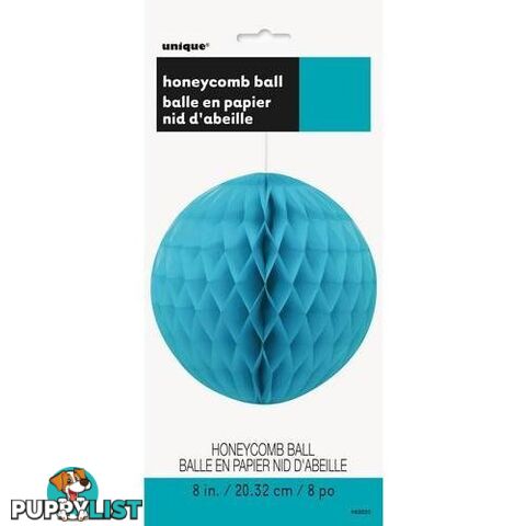 Honeycomb Ball Caribbean Teal 20cm (8) - 011179632237