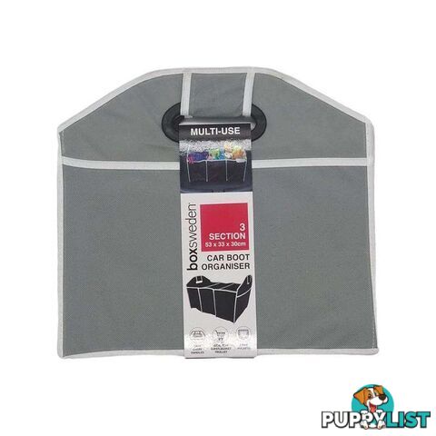 Car Boot Organiser 3 Sections Grey - 800481