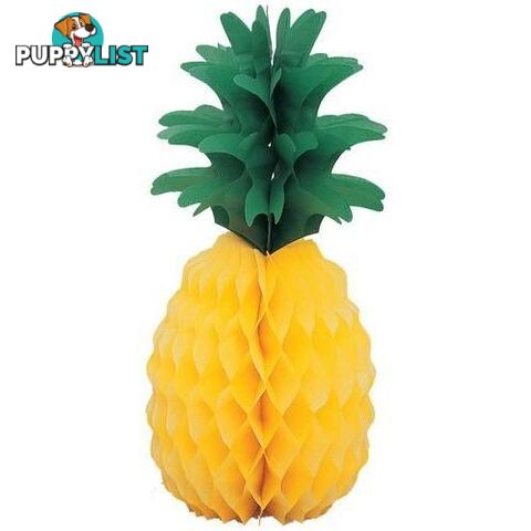 Luau Pineapple Honeycomb Centrepiece 25cm 10 - 011179191949