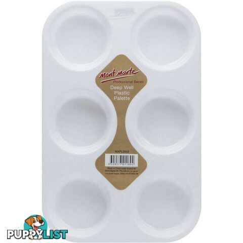 Deep Well Plastic Palette 6 hole - 9328577011894