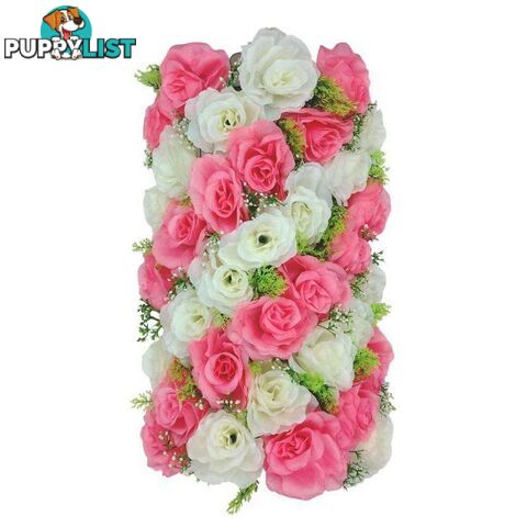 Artificial Flowers Rectangle Pink and White - 800405