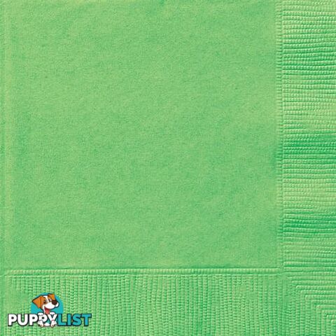 Lime Green 20 Lunch Napkins - 011179313723