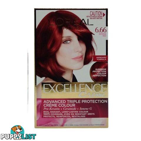 Loreal Creme Hair Colour 6.66 Intense Red - 3600522247821