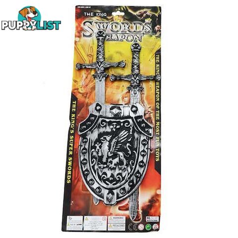 Knight Shield and Twin Sword Set - 9328644051099