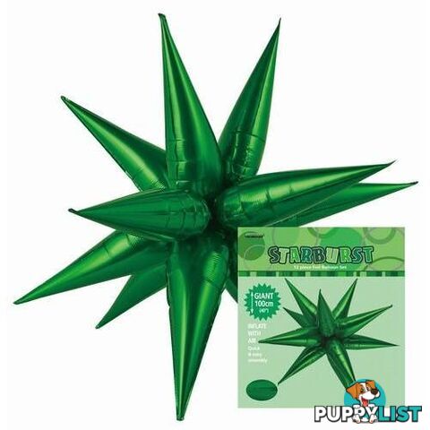 Glitz Starburst Green 100cm (40) - 9.31E+12