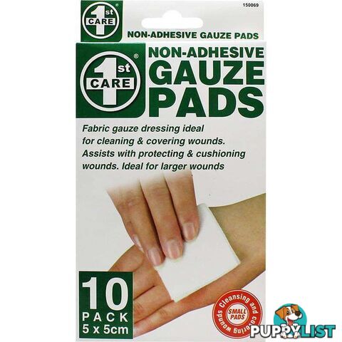 Non-Adhesive Gauze Pads - 10 Pack - 9326243150069