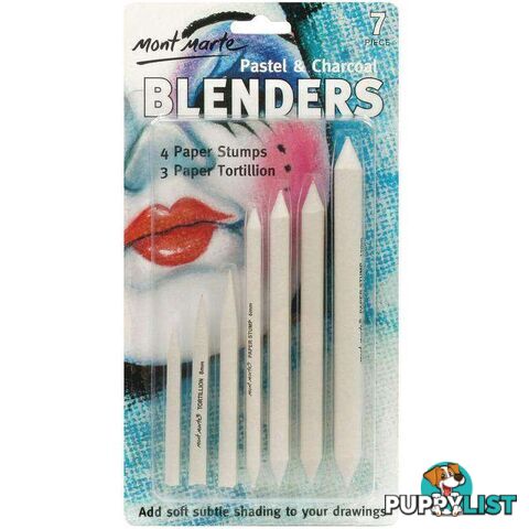 Pastel & Charcoal Blenders 7pce - 9328577013669