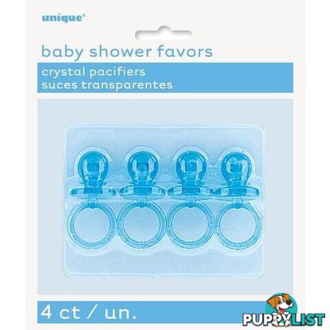 4 Pacifiers Crystal Blue 5cm 2 - 011179136438