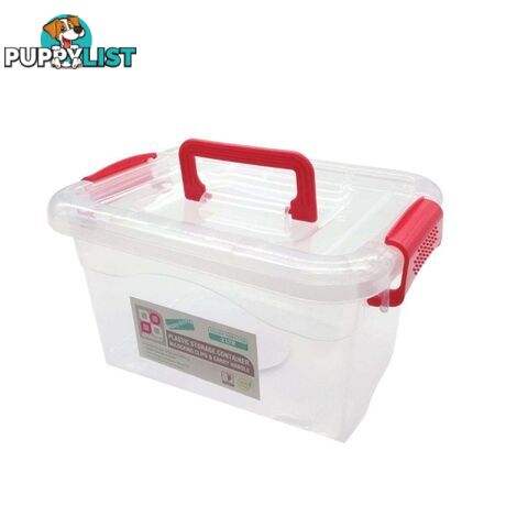 Plastic Storage Container with Clips & Carry Handle 2L - 9332625061076