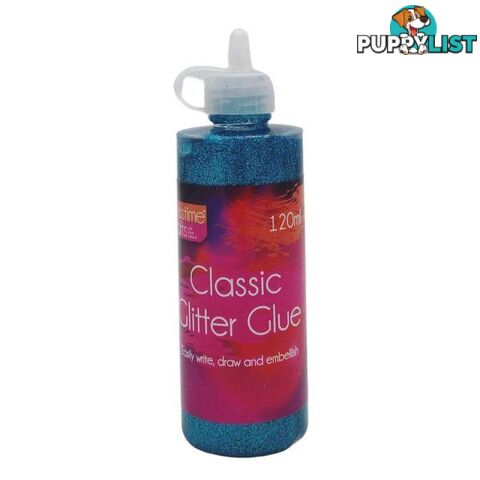 Metallic Glitter Glue Blue 120ml - 800288