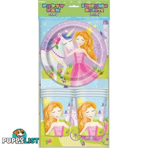 Magical Princess Party Pack For 8 - 011179583867