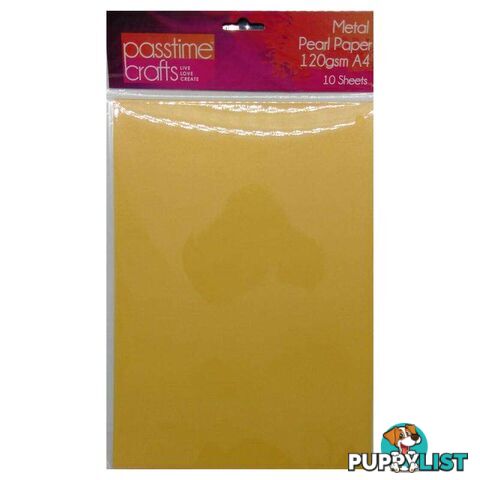 Metal Pearl Paper 120gsm A4 Yellow 10 Pieces - 800315