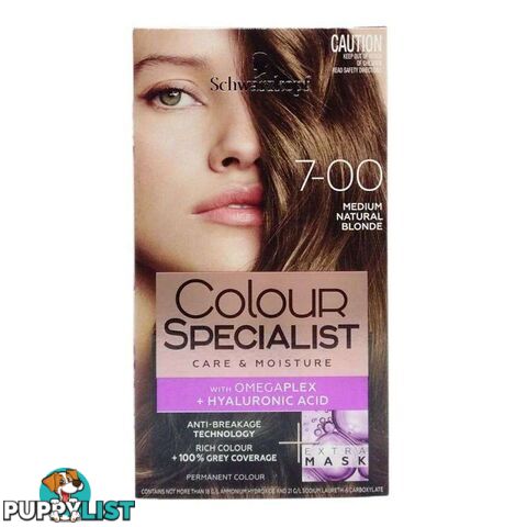 Schwarzkopf Colour Specialist Supreme Care Colour Creme 7.00 Medium Natural Blonde Pack of 3 - 900077