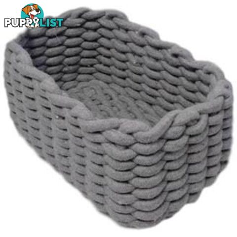 Cotton Rope Storage Basket 26x19x14cm - 800881