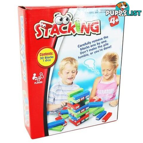 Family Board Stacking Blocks Game Age 4 Plus - 9328644051839