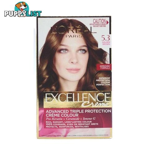 Loreal Creme Hair Colour 5.3 Golden Brown - 9312825500926